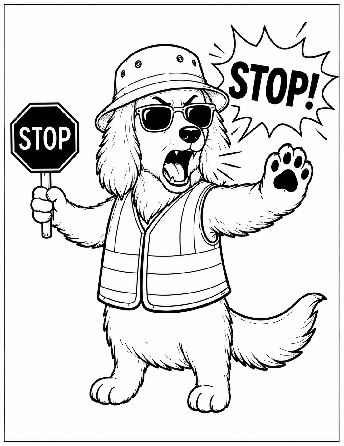 Toby colouring page 3